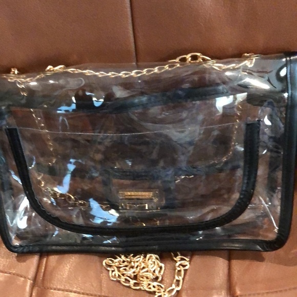 💃CLOSET CLEAR-OUT💃 Transparent Crossbody Bag w/Additional Interior Storage Bag - Picture 3 of 5